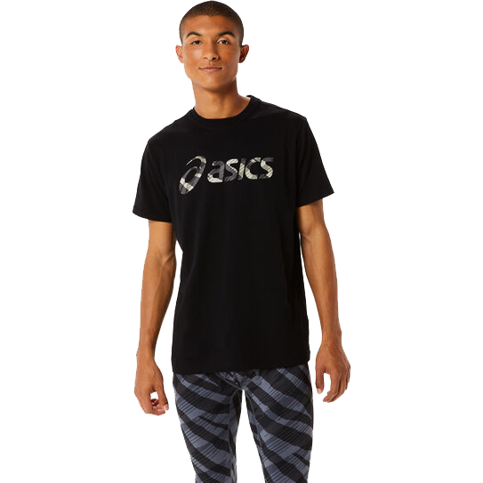 ASICS WILD CAMO T-SHIRT BLACK
