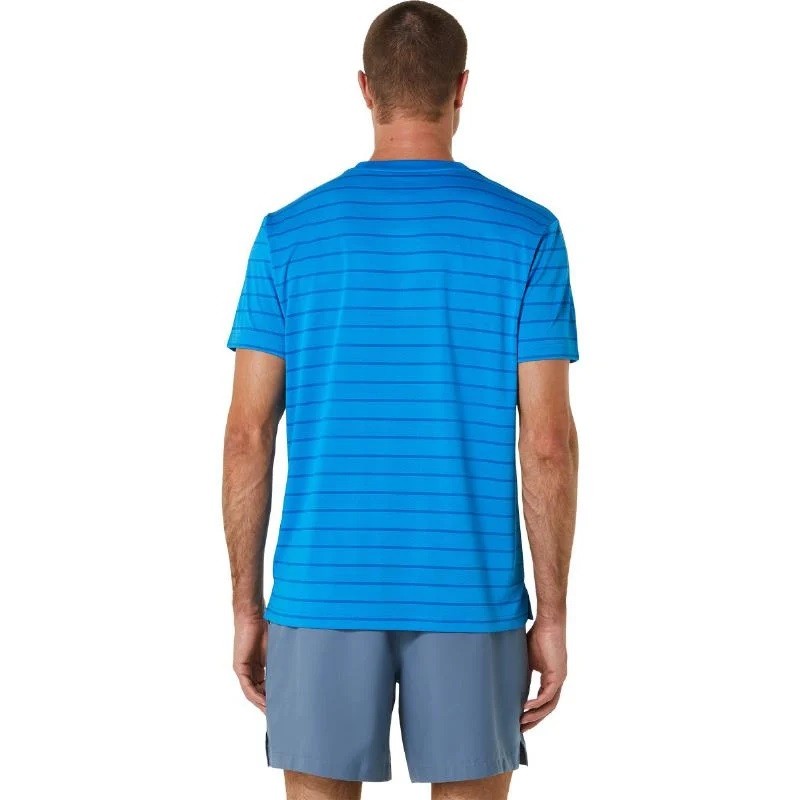 Asics Court Stripes Blue T-shirt