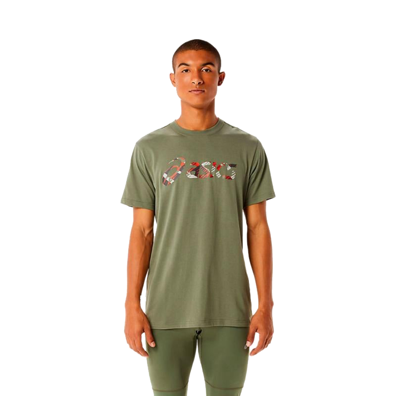 Asics Wild Camo T-shirt Lichen Green