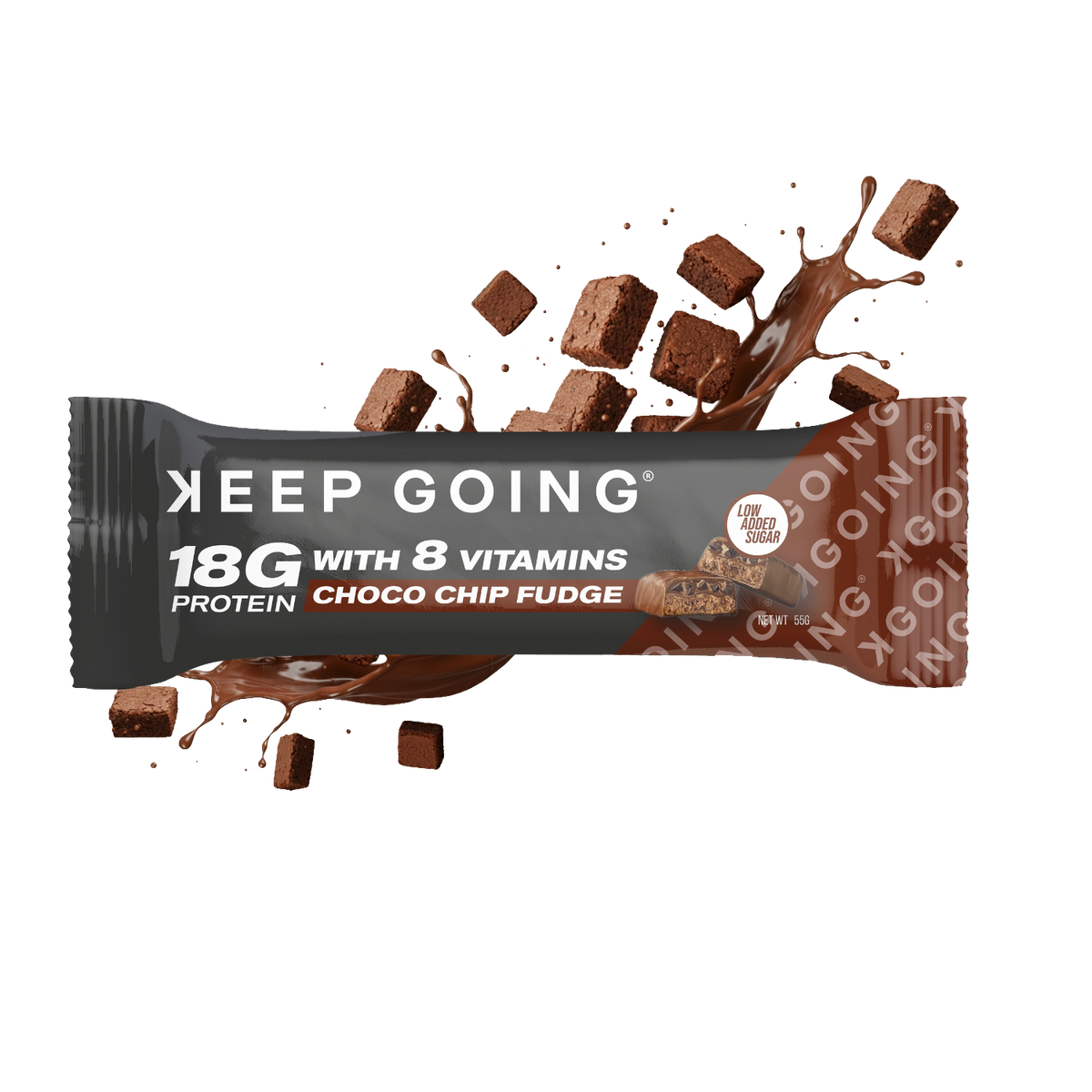 Keep Going Protein & Vitamin Bar Choco Chip Fudge