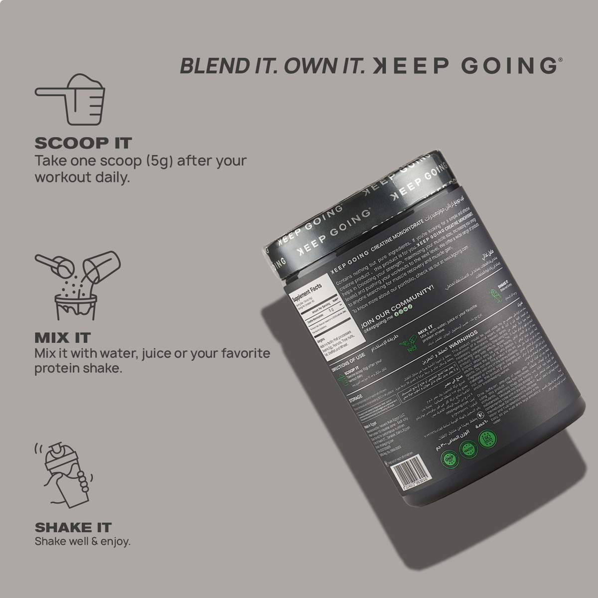 KEEP GOING Creatine Monohydrate