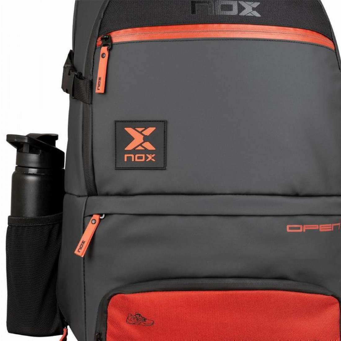 NOX LUXURY OPEN SERIES BACKPACK BLACK/RED